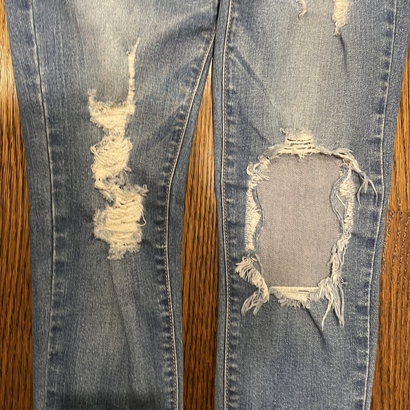 Cropped distressed Flying Monkey jeans sz 24 - Picture 3 of 4